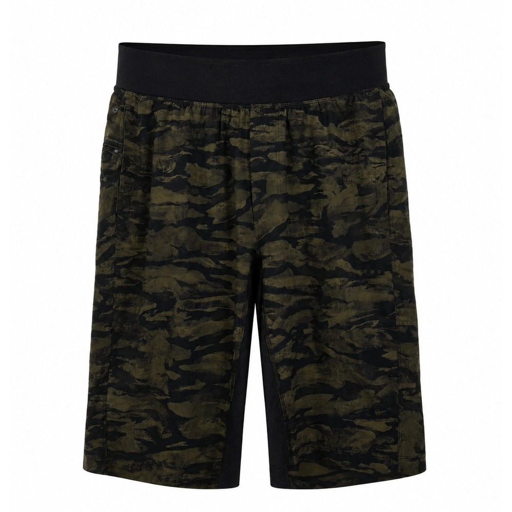 Lululemon License to Train Camo Shorts Mens Small Green Camouflage Athletic‎ Gym